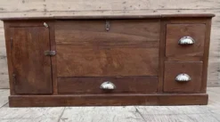 banc - coffre en teck birman