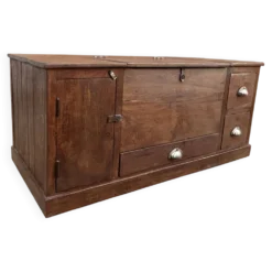 banc - coffre en teck birman