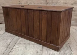 banc - coffre en teck birman