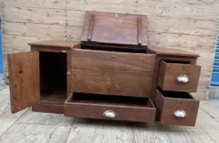 banc - coffre en teck birman