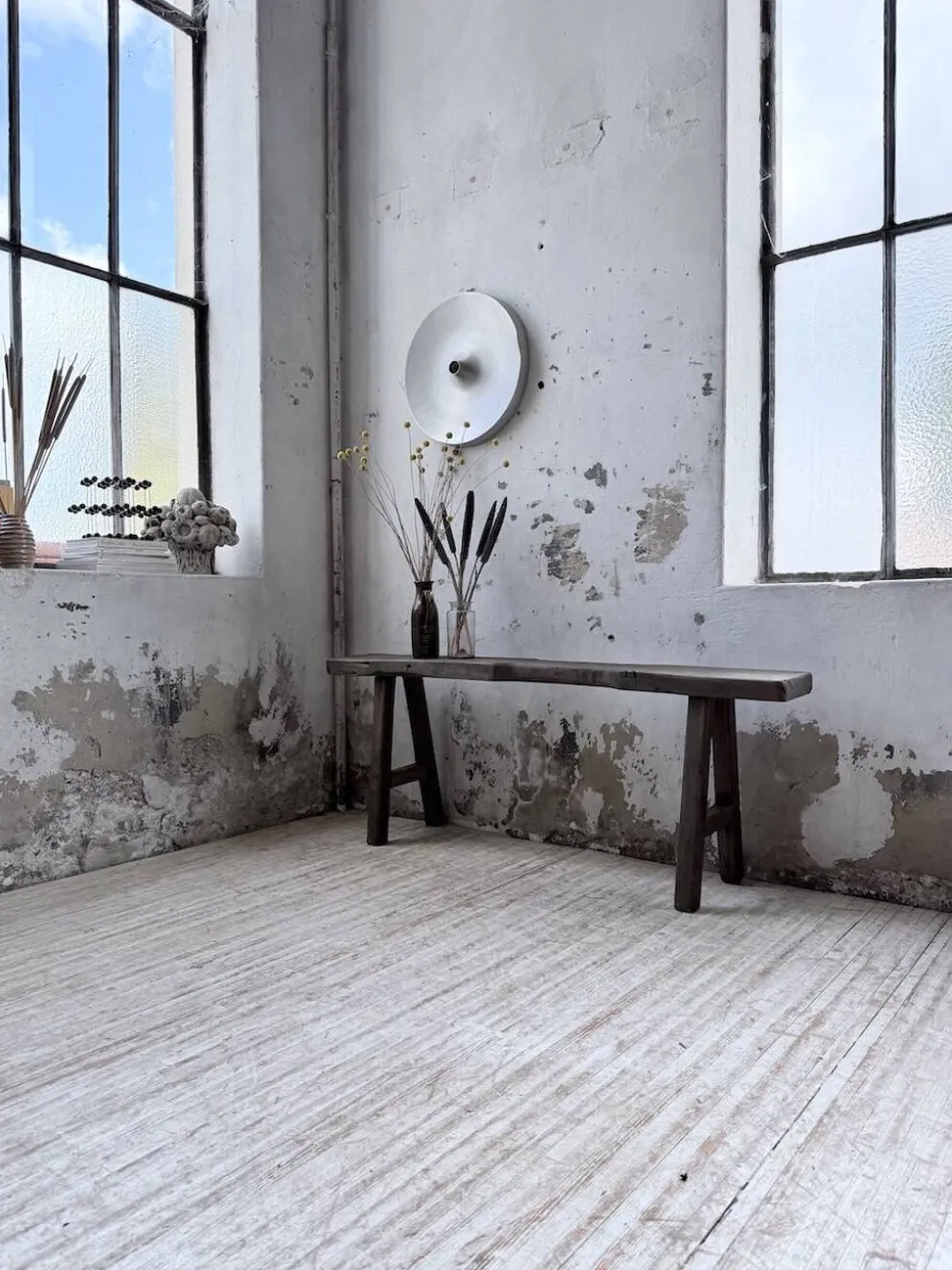 Banc console établi 1950