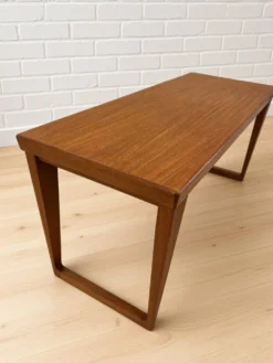Banc et miroir en teck par Kai Kristiansen pour Aksel Kjersgaard, années 1960.