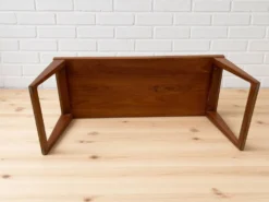 Banc et miroir en teck par Kai Kristiansen pour Aksel Kjersgaard, années 1960.