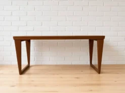 Banc et miroir en teck par Kai Kristiansen pour Aksel Kjersgaard, années 1960.