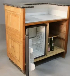 Banque, comptoir à décor de raisins
