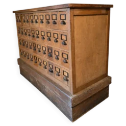 Banque d’épicier ancienne double face – 80 tiroirs –