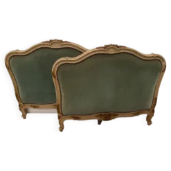 Banquette lit de repos en bois laqué et doré XX siècle