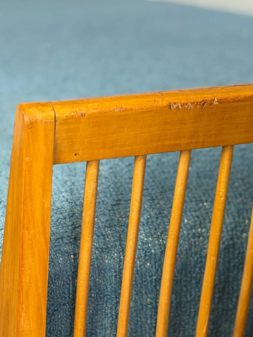 Banquette / lit de repos vintage en bois