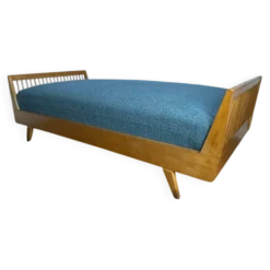 Banquette / lit de repos vintage en bois