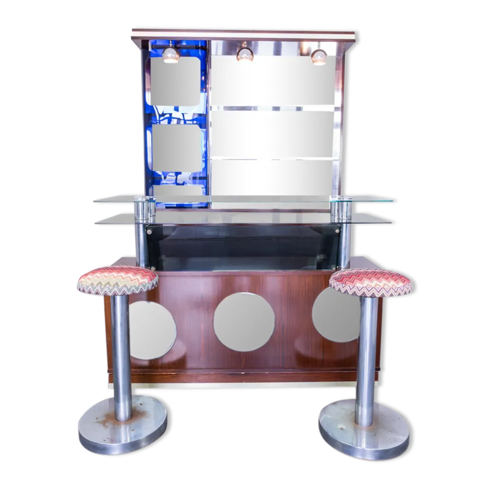 Bar and 2 stools 1960