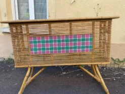 Bar bambou rotin vintage