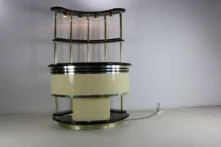 Bar bar par Harvey Guzzini pour Stilglass Donati, années 70