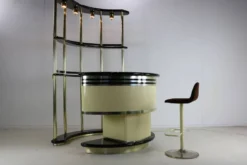 Bar bar par Harvey Guzzini pour Stilglass Donati, années 70