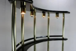 Bar bar par Harvey Guzzini pour Stilglass Donati, années 70
