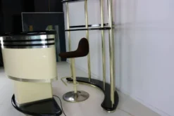 Bar bar par Harvey Guzzini pour Stilglass Donati, années 70