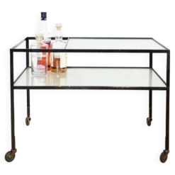 Bar cart Herbert Hirche for Christian Holzäpfel, 1956