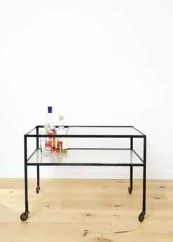 Bar cart Herbert Hirche for Christian Holzäpfel, 1956