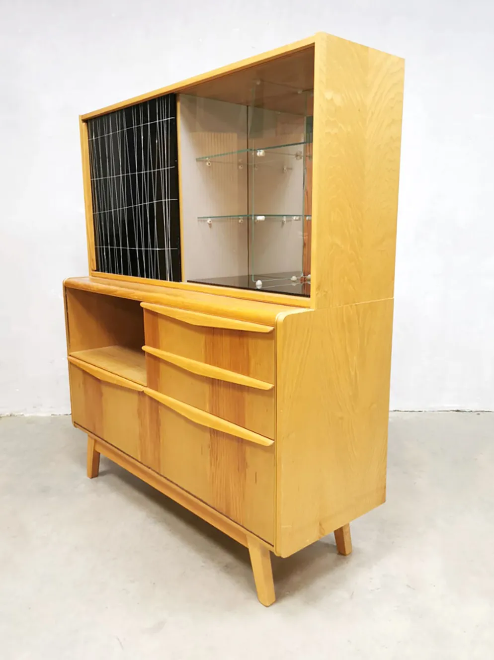 Bar cocktail vintage de design tchèque par Bohumil Landsman pour Jitona
