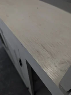 Bar Comptoir en pin massif patiné gris