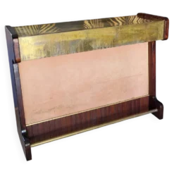 Bar comptoir Palissandre et Laiton vintage 1960
