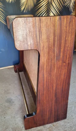 Bar comptoir Palissandre et Laiton vintage 1960
