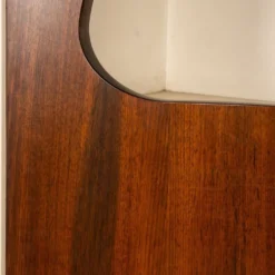 Bar debout italien des années 20 en bois dur et stratifié crème vers 1970