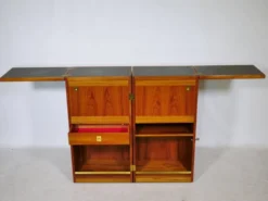 Bar de capitaine en teck du milieu du siècle par Reno Wahl Iversen pour Skovby, années 1960.