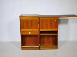 Bar de capitaine en teck du milieu du siècle par Reno Wahl Iversen pour Skovby, années 1960.