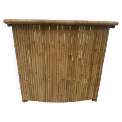 Bar demi lune en bambou tréssé XX siècle