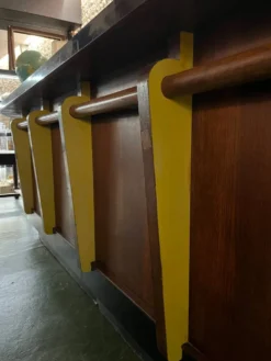 Bar des années 50 en chêne et Formica