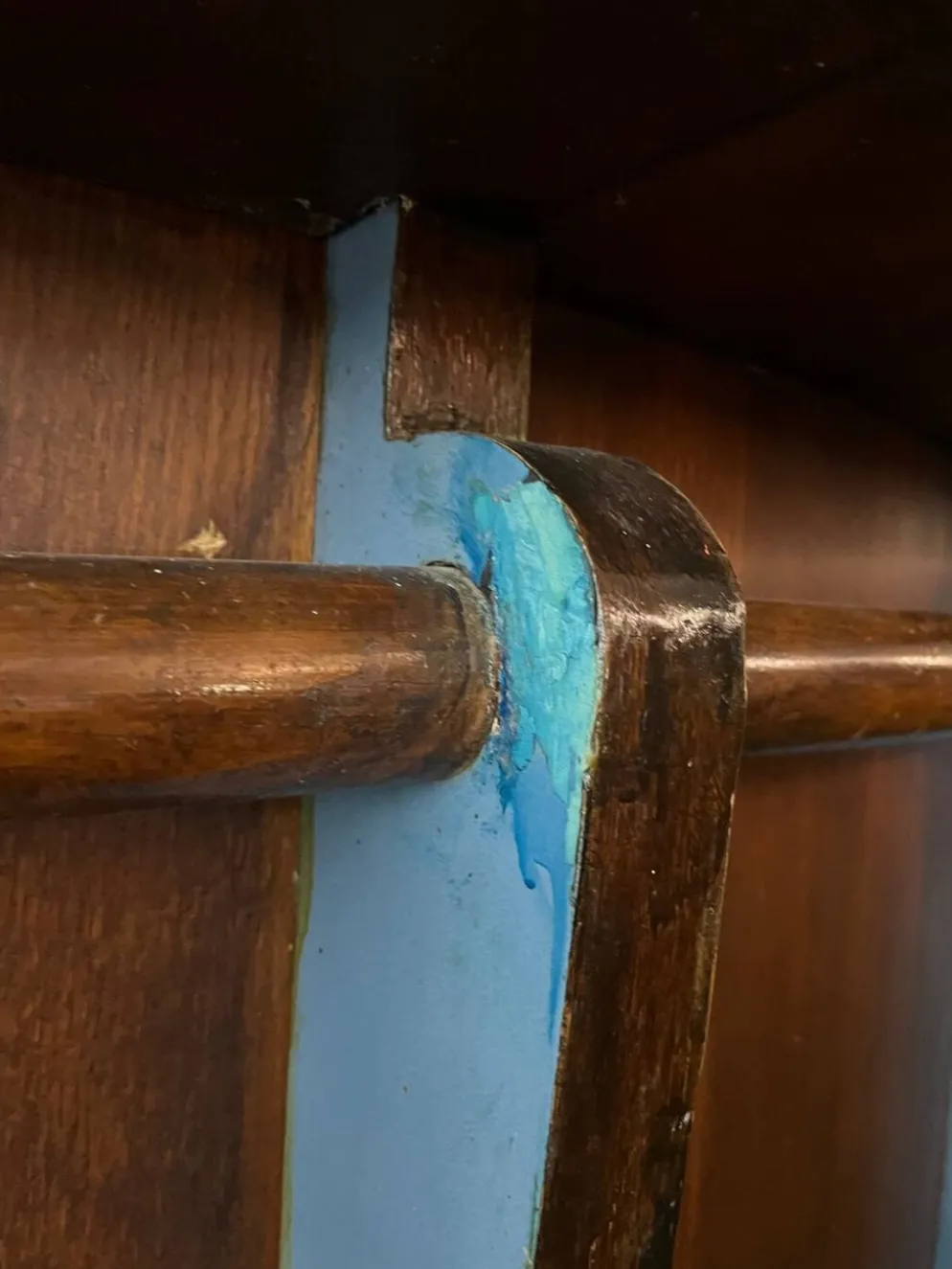 Bar des années 50 en chêne et Formica