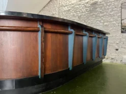 Bar des années 50 en chêne et Formica
