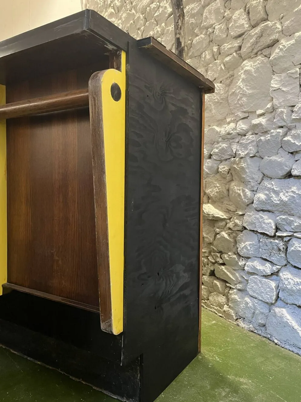 Bar des années 50 en chêne et Formica