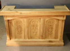 Bar en chêne et noyer