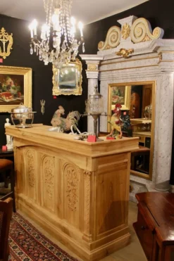 Bar en chêne et noyer