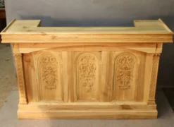 Bar en chêne et noyer