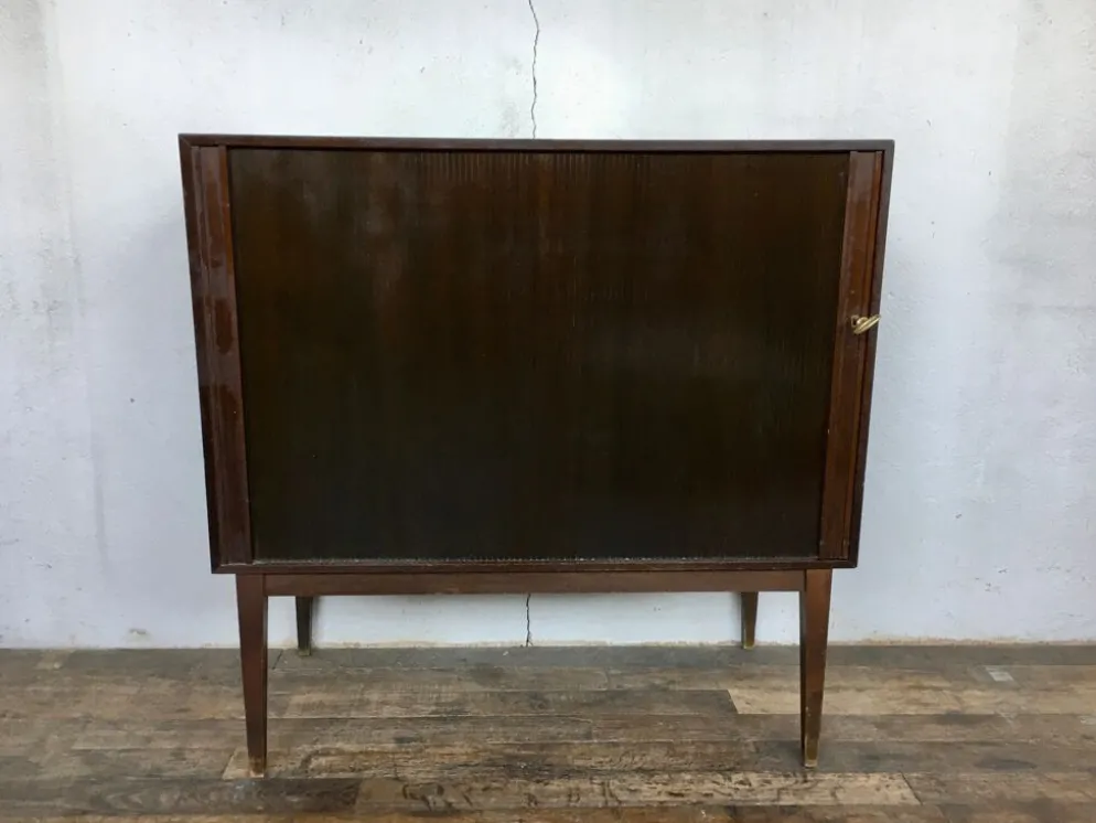 Bar meuble à rideau vintage 1950/1960