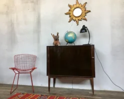 Bar meuble à rideau vintage 1950/1960
