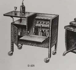 Bar modèle D 625 par Thonet des années 1930