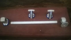 Barre pour serviettes et patères vintage