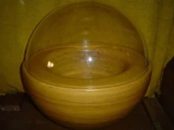 Bar rond en bois et plexi- 1980 --pino pedano