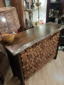 Bar 1970 rondin de bois