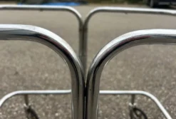 bar roulant en chrome années 70
