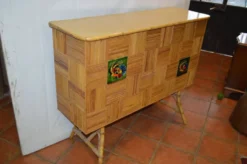 Bar vintage en rotin