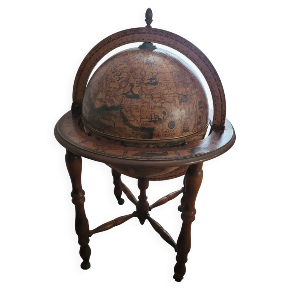 Bar vintage mappemonde 70's
