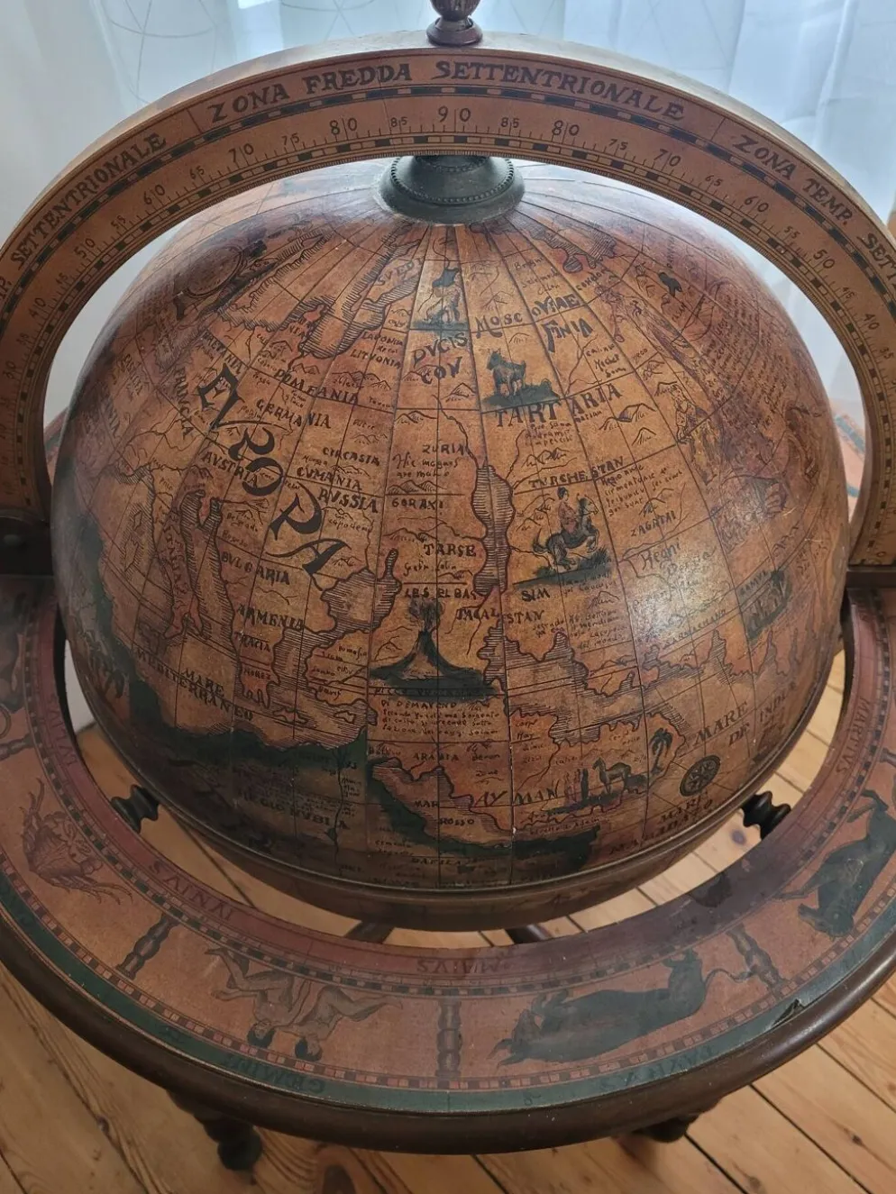 Bar vintage mappemonde 70's