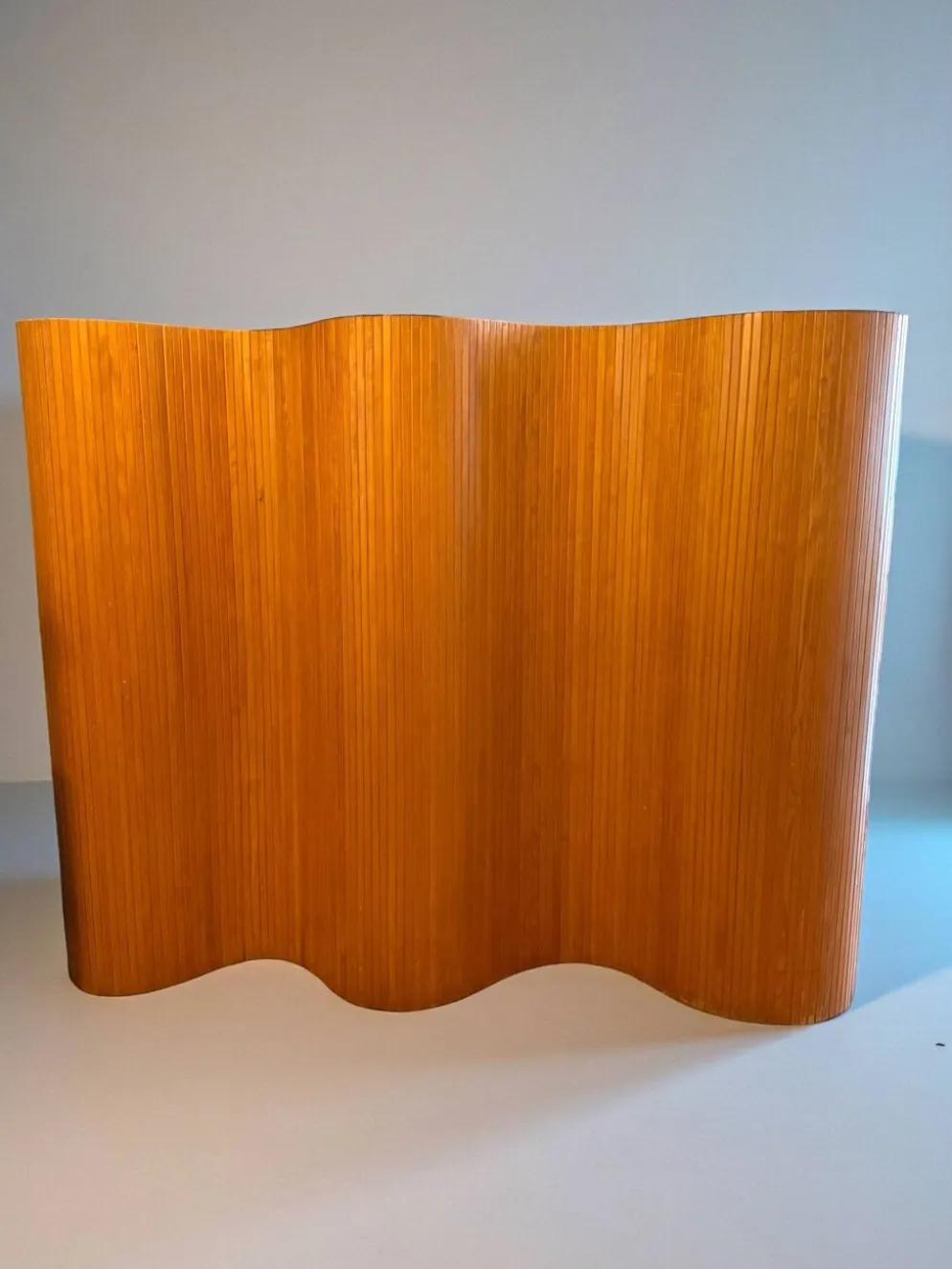 Baumann Fils & Compagnie, Grand paravent en lattes de hêtre circa 1930-1940