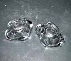 Bayel salières en cristal design moderniste - salerons vintage