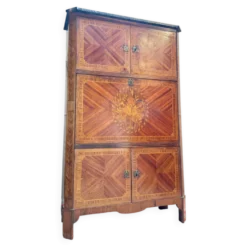 Bayer françois secrétaire à guillotine en marqueterie d’époque louis x