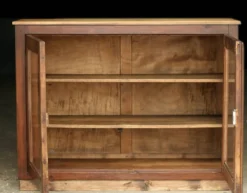 Belle petite bibliothèque basse, belle patine - meuble TV. Fin XIXeme